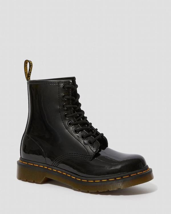 Dr Martens Dámské Kotníkové Boty 1460 Patent Černé, CZ-067812